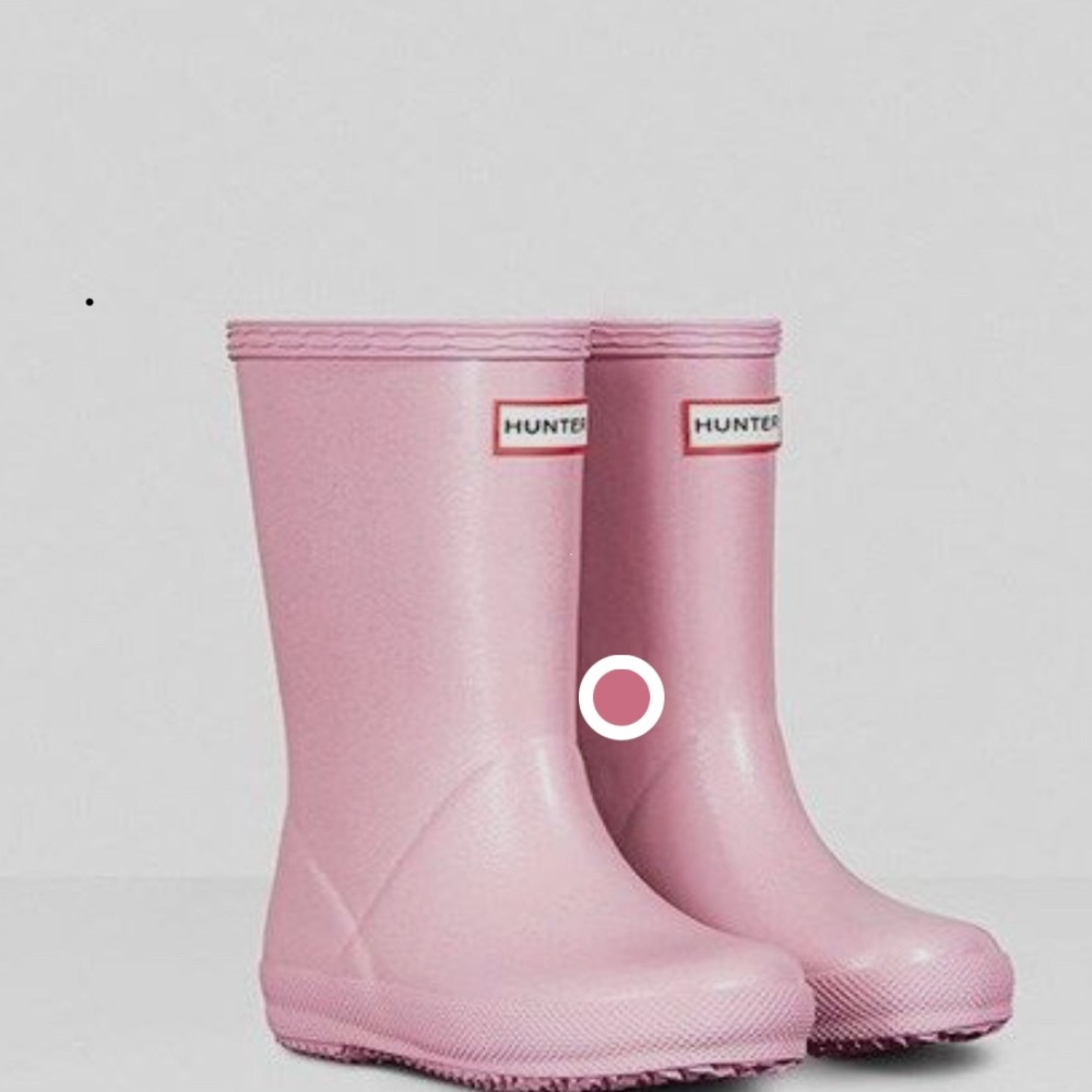 Matte Pink Hunter Boots toddler US Size 7B 8G